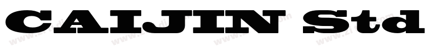 CAIJIN Std Compresse字体转换